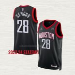 Camiseta Alperen Sengun NO 28 Houston Rockets Statement 2023-24 Negro