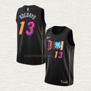 Camiseta Bam Adebayo NO 13 Miami Heat Ciudad 2021-22 Negro