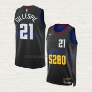 Camiseta Collin Gillespie NO 21 Denver Nuggets Ciudad 2023-24 Negro
