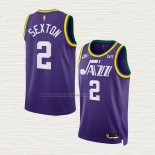 Camiseta Collin Sexton NO 2 Utah Jazz Classic 2023-24 Violeta