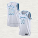 Camiseta DeAndre Jordan NO 10 Los Angeles Lakers Ciudad 2021-22 Blanco