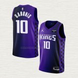 Camiseta Domantas Sabonis NO 10 Sacramento Kings Statement 2023-24 Violeta