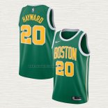 Camiseta Gordon Hayward NO 20 Boston Celtics Earned 2018-19 Verde