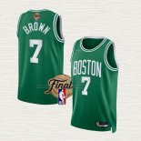 Camiseta Jaylen Brown NO 7 Boston Celtics Icon 2022 NBA Finals Verde