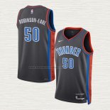 Camiseta Jeremiah Robinson-Earl NO 50 Oklahoma City Thunder Ciudad 2022-23 Gris