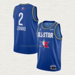 Camiseta Kawhi Leonard NO 2 Los Angeles Clippers All Star 2020 Azul