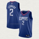 Camiseta Kawhi Leonard NO 2 Los Angeles Clippers Icon 2020-21 Azul