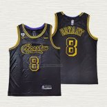 Camiseta Kobe Bryant NO 8 Los Angeles Lakers Crenshaw Black Mamba Negro