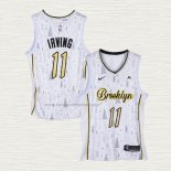 Camiseta Kyrie Irving NO 11 Brooklyn Nets Christmas Blanco