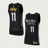 Camiseta Kyrie Irving NO 11 Brooklyn Nets Ciudad Autentico 2020-21 Negro