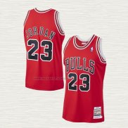 Camiseta Michael Jordan NO 23 Chicago Bulls Mitchell & Ness 1997-98 Rojo