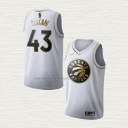 Camiseta Pascal Siakam NO 43 Toronto Raptors Golden Edition Blanco
