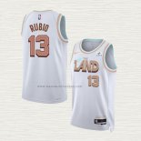 Camiseta Ricky Rubio NO 13 Cleveland Cavaliers Ciudad 2022-23 Blanco