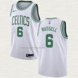 Camiseta Bill Russell NO 6 Boston Celtics Association Blanco