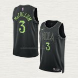 Camiseta CJ McCollum NO 3 New Orleans Pelicans Ciudad 2023-24 Negro