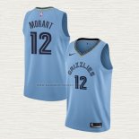 Camiseta Ja Morant NO 12 Memphis Grizzlies Statement 2019-20 Azul