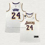 Camiseta Kobe Bryant NO 24 Los Angeles Lakers Association 2018-19 Blanco