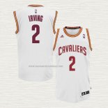 Camiseta Kyrie Irving NO 2 Cleveland Cavaliers Blanco
