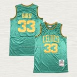 Camiseta Larry Bird NO 33 Boston Celtics Mitchell Ness 1985-86 Verde