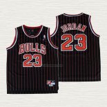 Camiseta Michael Jordan NO 23 Nino Chicago Bulls Retro 1995-96 Negro