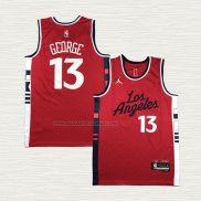 Camiseta Paul George NO 13 Los Angeles Clippers Statement 2024-25 Rojo