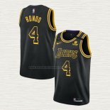 Camiseta Rajon Rondo NO 4 Los Angeles Lakers Mamba 2021-22 Negro