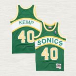 Camiseta Shawn Kemp NO 40 Seattle SuperSonics Retro Historic Verde