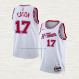 Camiseta Tari Eason NO 17 Houston Rockets Ciudad 2023-24 Blanco