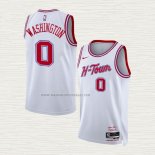 Camiseta Tyty Washington NO 0 Houston Rockets Ciudad 2023-24 Blanco