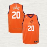 Camiseta Dario Saric Nino Phoenix Suns Statement 2020-21 Naranja