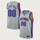 Camiseta Detroit Pistons Personalizada Statement Gris