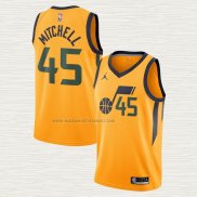 Camiseta Donovan Mitchell NO 45 Utah Jazz Statement 2020 Amarillo