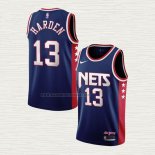 Camiseta James Harden NO 13 Brooklyn Nets Ciudad 2021-22 Azul