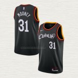 Camiseta Jarrett Allen NO 31 Cleveland Cavaliers Ciudad 2020-21 Negro