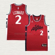 Camiseta Kawhi Leonard NO 2 Los Angeles Clippers Statement 2024-25 Rojo