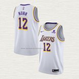 Camiseta Kendrick Nunn NO 12 Los Angeles Lakers Association 2021-22 Blanco