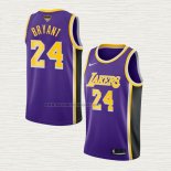Camiseta Kobe Bryant NO 24 Los Angeles Lakers Statement 2021-22 Violeta