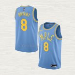 Camiseta Kobe Bryant NO 8 Los Angeles Lakers Classic 2017-18 Azul