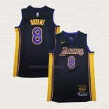 Camiseta Kobe Bryant NO 8 Los Angeles Lakers Retirement 2018 Negro