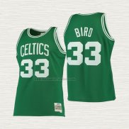 Camiseta Larry Bird NO 33 Nino Boston Celtics Mitchell & Ness 1985-86 Verde