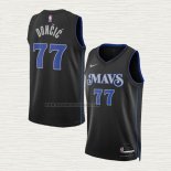 Camiseta Luka Doncic NO 77 Dallas Mavericks Ciudad 2023-24 Azul