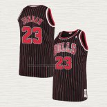 Camiseta Michael Jordan NO 23 Chicago Bulls Hardwood Classics Throwback 1997-98 Negro