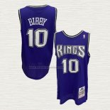 Camiseta Mike Bibby NO 10 Sacramento Kings Mitchell & Ness 2001-02 Violeta