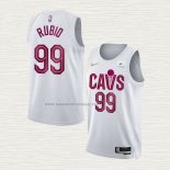 Camiseta Ricky Rubio NO 99 Cleveland Cavaliers Association 2022-23 Blanco