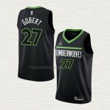 Camiseta Rudy Gobert NO 27 Minnesota Timberwolves Statement 2022-23 Negro