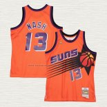 Camiseta Steve Nash NO 13 Phoenix Suns Mitchell & Ness 1996-97 Naranja