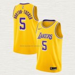 Camiseta Talen Horton-Tucker NO 5 Los Angeles Lakers Icon 2020-21 Amarillo
