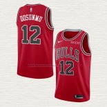 Camiseta Ayo Dosunmu NO 12 Chicago Bulls Icon 2021-22 Rojo