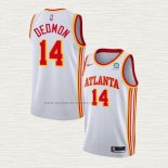 Camiseta Dewayne Dedmon NO 14 Atlanta Hawks Association 2020-21 Blanco