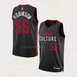 Camiseta Duncan Robinson NO 55 Miami Heat Ciudad 2023-24 Negro